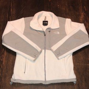 Women’s Northface fleece jacket coat white